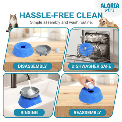 Anxiety-Free Silicone Slow Feeder Pet Bowl